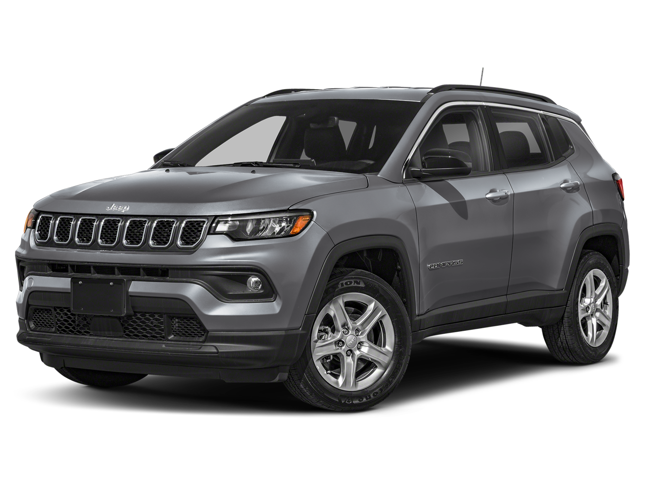 2024 Jeep Compass Limited in Baltic Gray Metallic Clearcoat — front three-quarter view