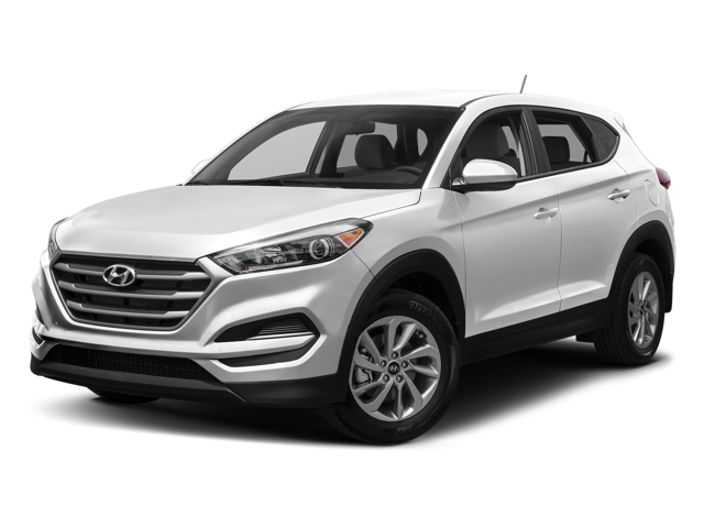 2017 Hyundai Tucson SE Plus in Dazzling White — front three-quarter view