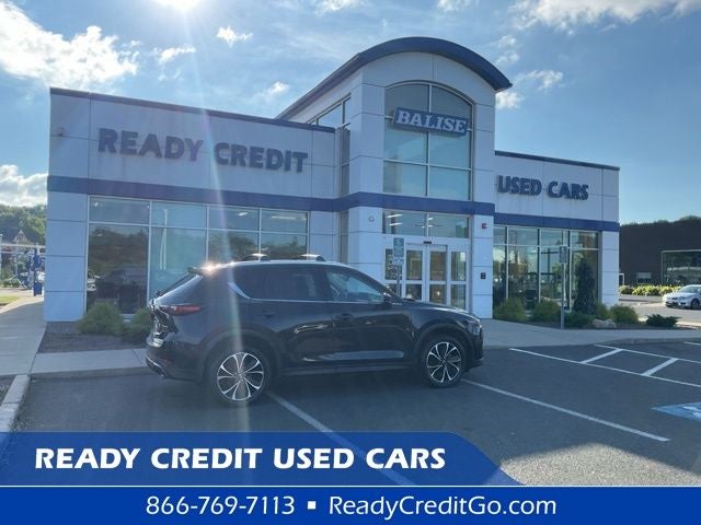 2023 Mazda Mazda CX-5 2.5 S Premium Plus Package in Jet Black Mica — front three-quarter view